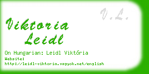 viktoria leidl business card