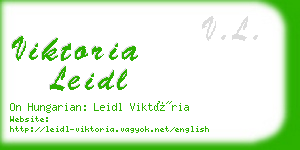 viktoria leidl business card